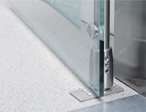 Porte en verre trempé